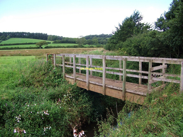 Photo 6"x4" Footbridge over Afon Marlais Lampeter Velfrey c2011