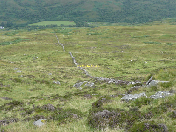 Photo 6"x4" Dry stone wall Caisteal Samhraidh c2011