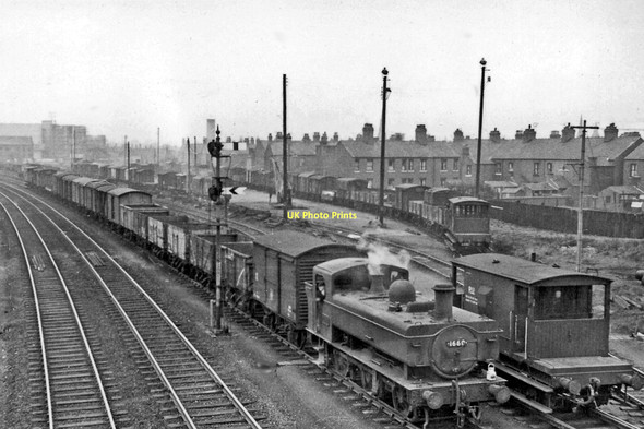 Photo 6"x4" Up local freight near Croes Newydd Junctions, Wrexham Wrexham\/Wrecsam c1962