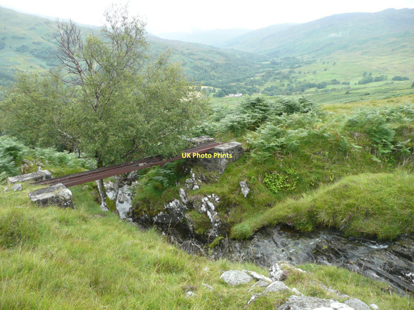 Photo 6"x4" Footbridge over burn Monemore c2011