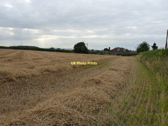 Photo 6"x4" Wheat stubble and straw in fields south of Pattingham Great Moor\/SO8398 c2011