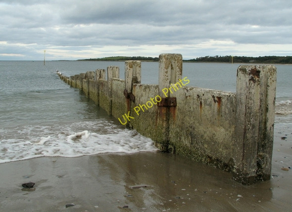 Photo 6"x4" Groyne, Ballyholme Beach Bangor\/J5081 c2009