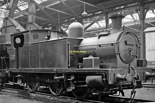 Photo 6"x4" A non-standard 0-6-0T inside Llanelly Locomotive Depot Llanelli c1958