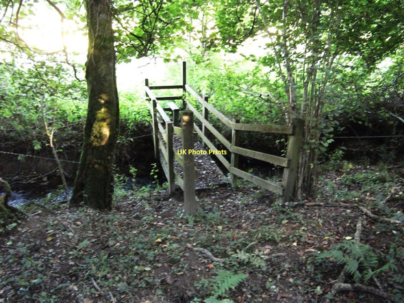 Photo 6"x4" Footpath and bridge near Meidrim Rhosyn-coch c2011