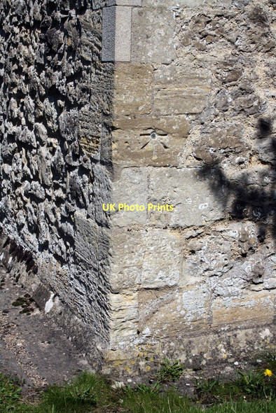 Photo 6"x4" Benchmark on St Lawrence's Church Oxford\/SP5106 c2011