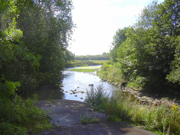 Photo 6"x4" Confluence of Dearden Brook and the River Irwell at Stubbins Ramsbottom c2011
