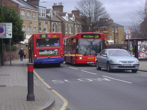 Photo 6"x4" Buses on Acton Lane, Harlesden Willesden c2009