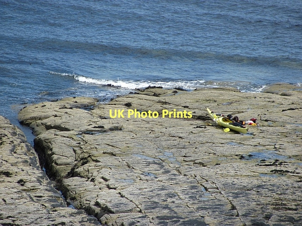 Photo 6"x4" Wave cut platform, Howick Craster c2011