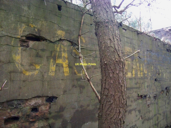 Photo 6"x4" RAF Charterhall - Gas Cleansing Centre - North Wall Signage Greenlaw\/NT7146 c2011