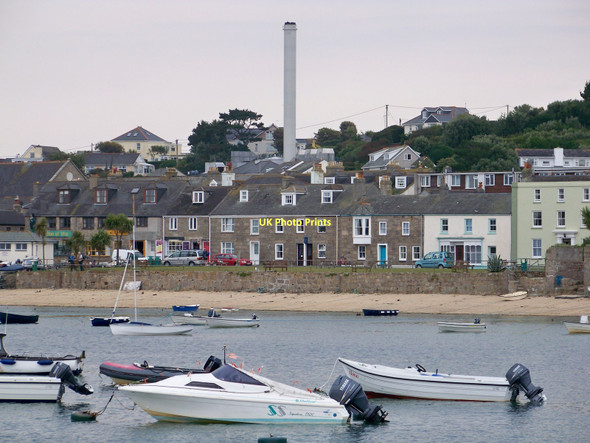 Photo 6"x4" Hugh Town & St Mary's Power Station, Isles Of Scilly Hugh Town c2011