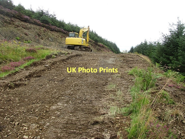 Photo 6"x4" Forest road junction, Rough Side Rachan Mill c2011