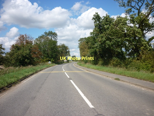 Photo 6"x4" Looking north along Gosberton Road Surfleet c2011
