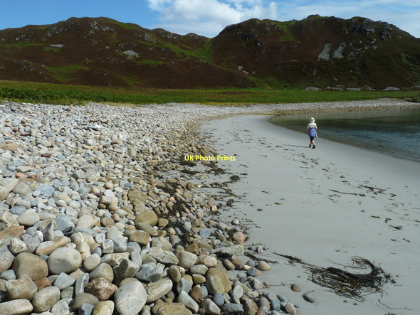Photo 6"x4" Beach at Camas a' Mhor-Fhir Toberonochy c2011