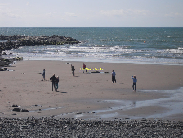 Photo 6"x4" Beach cricket, Borth Borth c2011