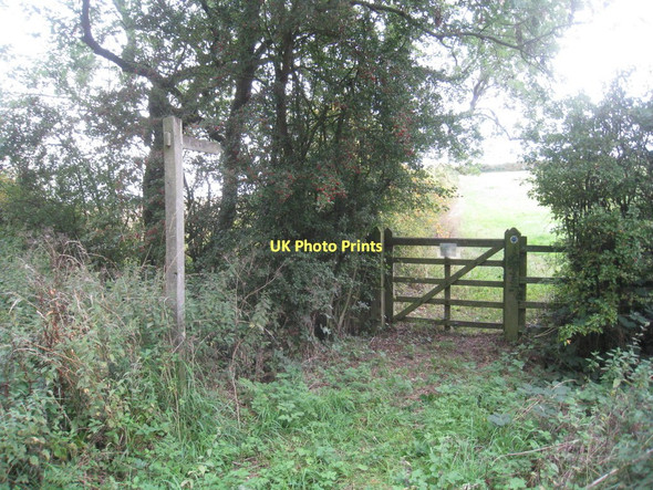 Photo 6"x4" The beginning of the bridleway to Swinderby Road Collingham\/SK8361 c2011