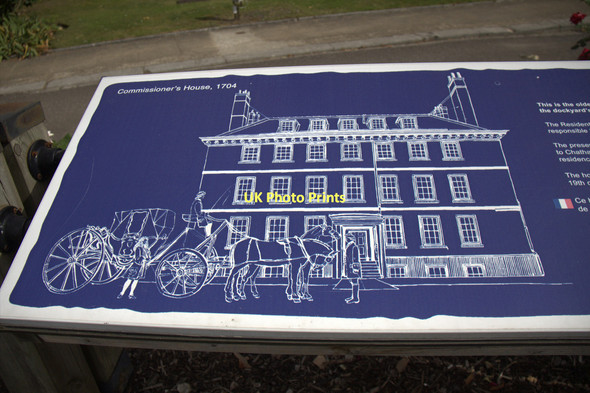 Photo 6"x4" Information Board re Commissioner's House, Chatham Historic Dockyard, Kent Gillingham\/TQ7767 c2011