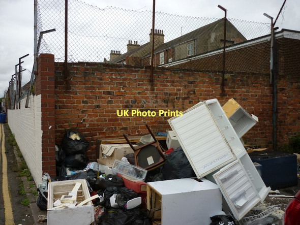 Photo 6"x4" Fly tipping on Hudson Street, Hull Kingston upon Hull c2011