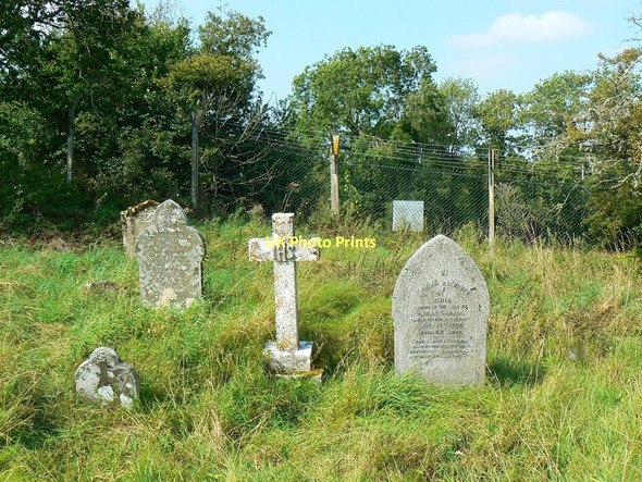 Photo 6"x4" Gravestones, St Giles' Church, Imber Imber c2011
