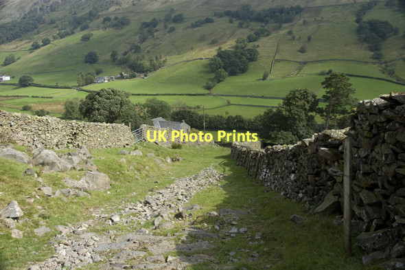 Photo 6"x4" Bridleway above Hollin Root Sadgill c2011