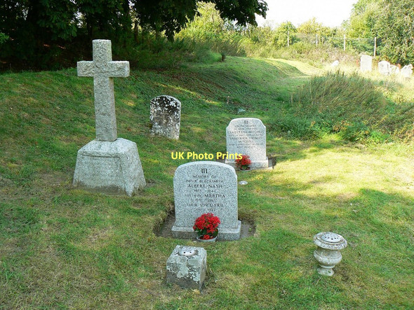 Photo 6"x4" Modern graves, St Giles\u00e2\u0080\u0099 Church, Imber Imber c2011
