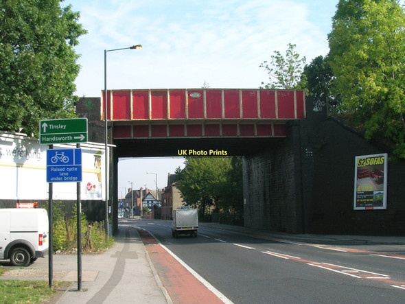Photo 6"x4" Railway bridge over Prince of Wales Road, Sheffield Darnall c2011