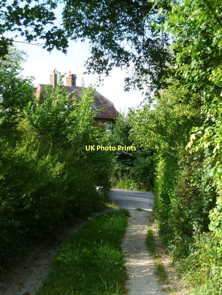 Photo 6"x4" Junction of ways at Charlton Court Steyning c2011