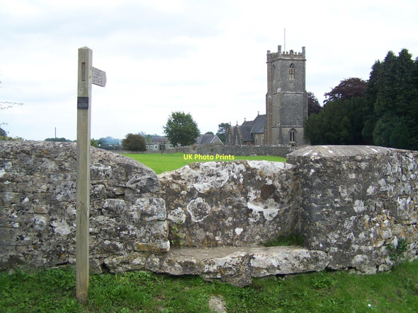 Photo 6"x4" Footpath To Binegar Church Binegar c2011