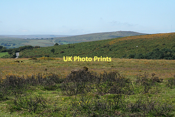 Photo 6"x4" Buckland in the Moor: towards Pudsham Down Higher Dunstone c2011