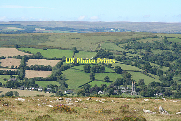 Photo 6"x4" Widecombe in the Moor: the village Higher Dunstone c2011