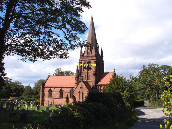 Photo 6"x4" St. Bartholomew's Church at Thurstaston Heswall c2011