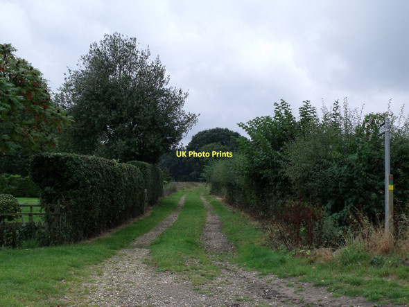 Photo 6"x4" Public Footpath near Keepers Cottage, Tumby Lane Tumby c2011