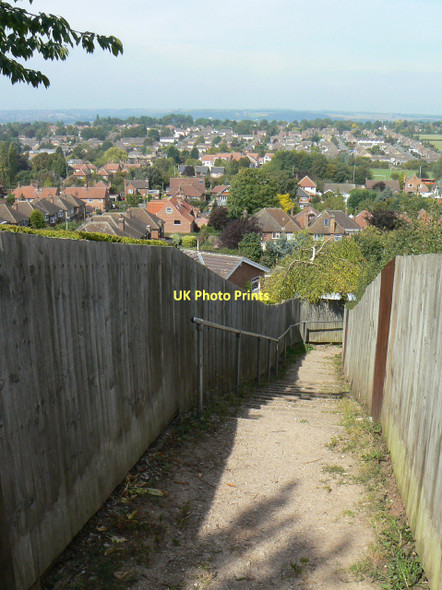 Photo 6"x4" Footpath from Dewberry Hill Harlequin c2011