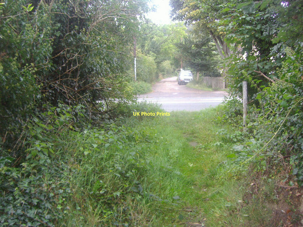 Photo 6"x4" Path meeting Reigate Road, Betchworth Betchworth c2011