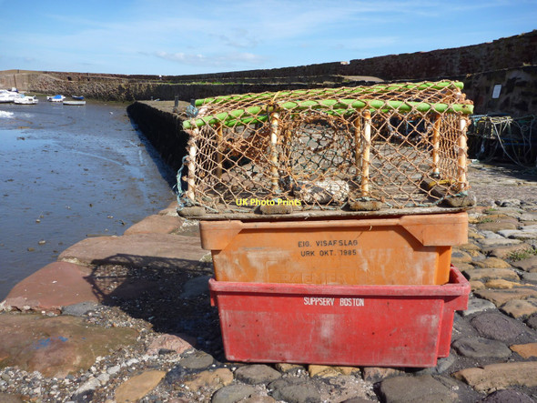 Photo 6"x4" Coastal East Lothian : Orange Urk at Cromwell Harbour, Dunbar Dunbar c2011