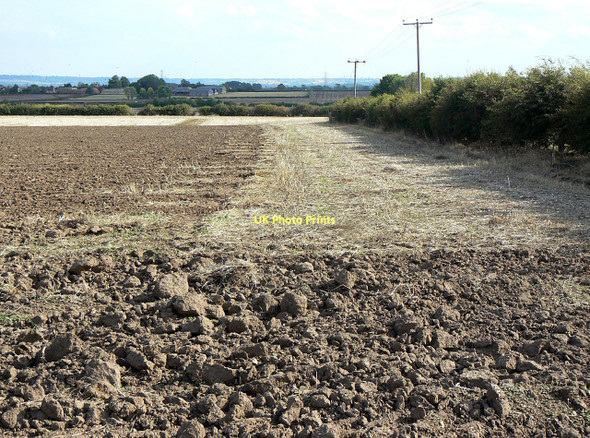 Photo 6"x4" Partially ploughed field Cropwell Butler c2011