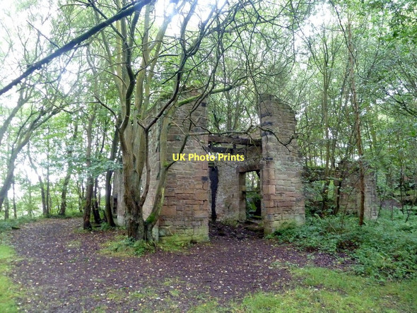 Photo 6"x4" Derelict building above Endcliffe Quarry Stanton Lees c2011