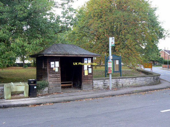Photo 6"x4" Bus stop, The Green, Cropwell Butler Cropwell Butler c2011