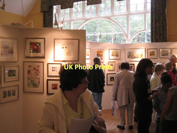 Photo 6"x4" Exhibition of watercolours, Berkswell village hall  Berkswell c2011