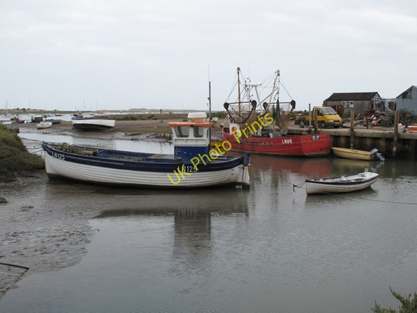 Photo 6"x4" Boats at Brancaster Staithe Brancaster Staithe c2009