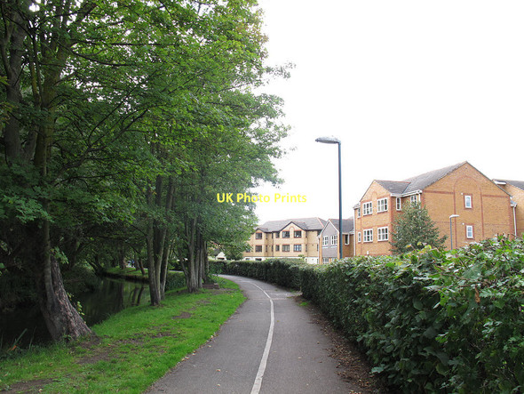 Photo 6"x4" Wandle Trail near Beddington Corner Mitcham c2011