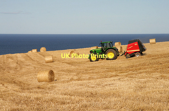 Photo 6"x4" Farmland at Woodend Old Cambus c2011