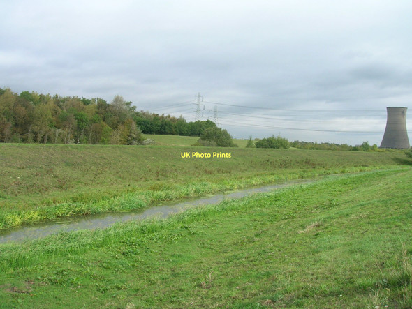 Photo 6"x4" Watercourse near Thorpe Marsh Power Station Thorpe in Balne c2011