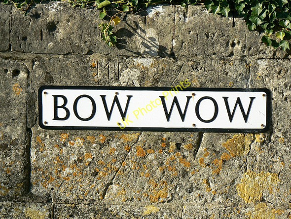 Photo 6"x4" Bow Wow sign, South Cerney South Cerney c2009