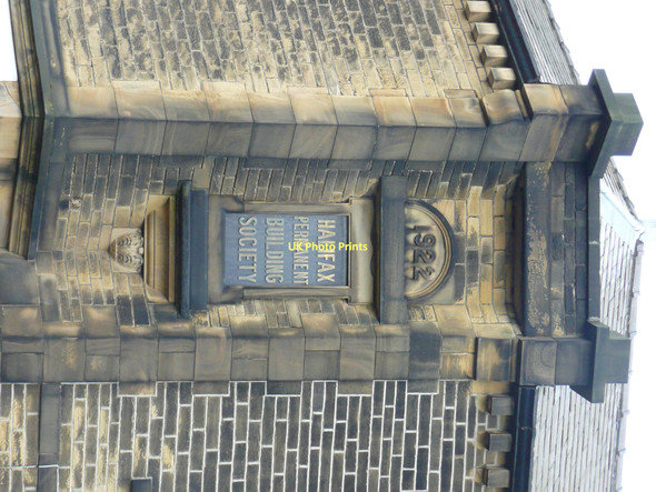 Photo 6"x4" Datestone on former building society premises, Stainland Road, Greetland Elland c2011