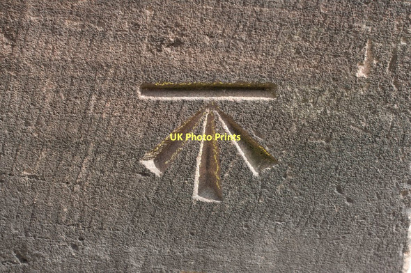 Photo 6"x4" Cut Bench Mark, Chester Cathedral Chester c2011