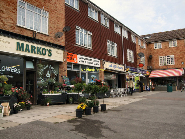 Photo 6"x4" Shops in Springett Avenue Ringmer c2011