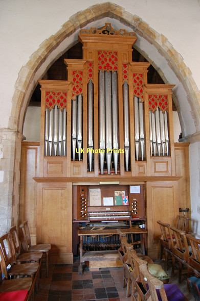 Photo 6"x4" Organ in  Peasmarsh Church Flackley Ash c2011