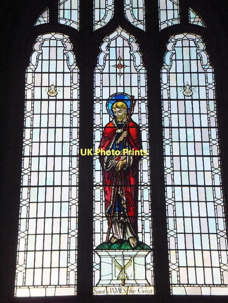 Photo 6"x4" The west window of St James church Exeter c2011