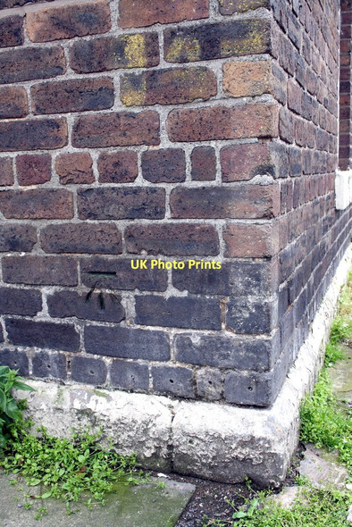 Photo 6"x4" Benchmark on #16 Fusehill Street Carlisle c2011