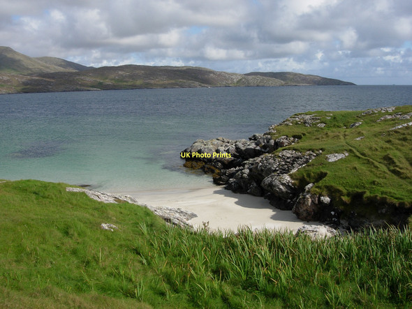 Photo 6"x4" Beach between Vatersay and Uineasan Uidh c2011